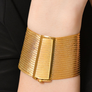 21 Sıra 22 kt Trabzon Hasır Bileklik (95 gr) | Lüks ve Geleneksel Tasarım