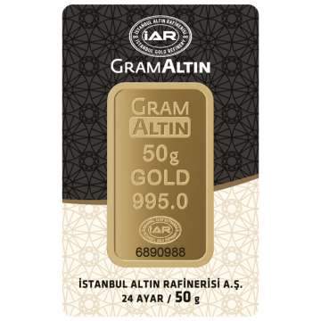 Yatırımlık 50 gr 995 Saflıkta Külçe Altın | Güvenli ve Verimli Yatırım Seçeneği